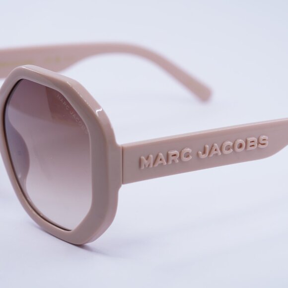 Marc Jacobs MARC 659/S 035J HA Sunglasses Pink Round Frame, Brown Lenses - Picture 9 of 11